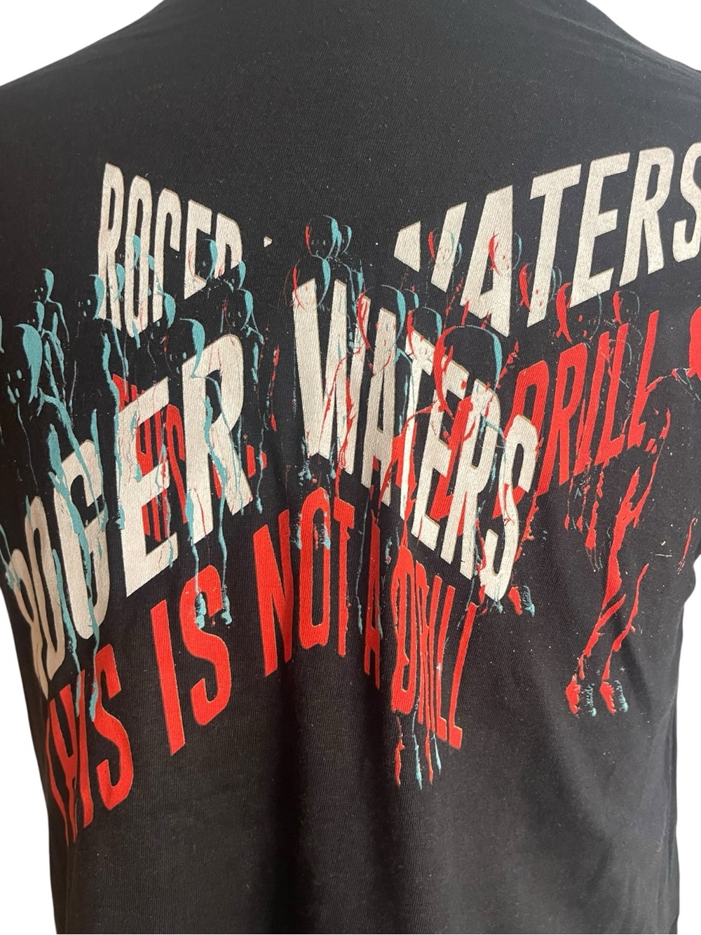 Roger Waters "This Is Not A Drill" 2022 Tour Graphic T-Shirt Black - Picture 2 of 6